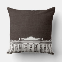 Almofada Brown and White Washington DC The Whitehouse