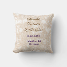 Almofada Brown glitter twinkle twinkle little star birthday