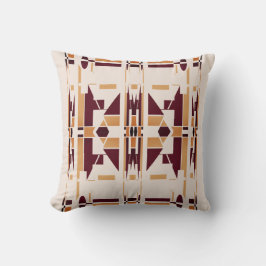 Almofada Brown Tan Beige Southwest Art Olha Grande Mosaico