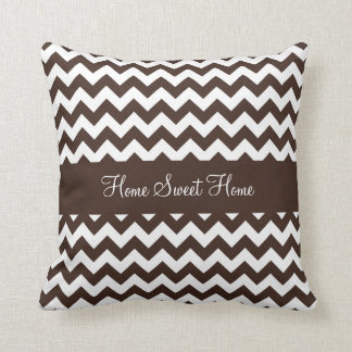 Almofada Brownie Brown Chevron do chocolate