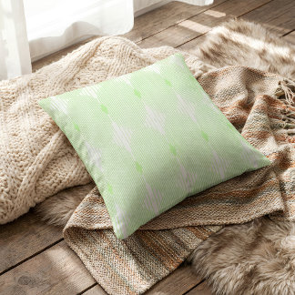 Almofada Brutalist Pulse: Pistaccio Green & White