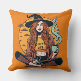 Almofada Bruxa com café