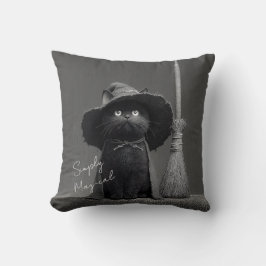 Almofada Bruxa de Gato Simplesmente Mágica