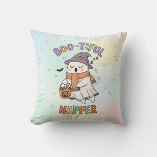 Almofada Bruxa de Halloween Adormecida Fantasma Fofo