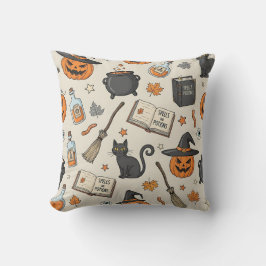 Almofada Bruxa de Halloween Vintage