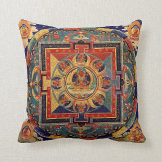 Almofada Buda Mandala Antiquado - Tibetano Thanka