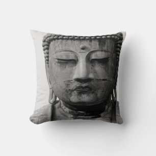 Almofada Buda Preta e Branca com Cinza