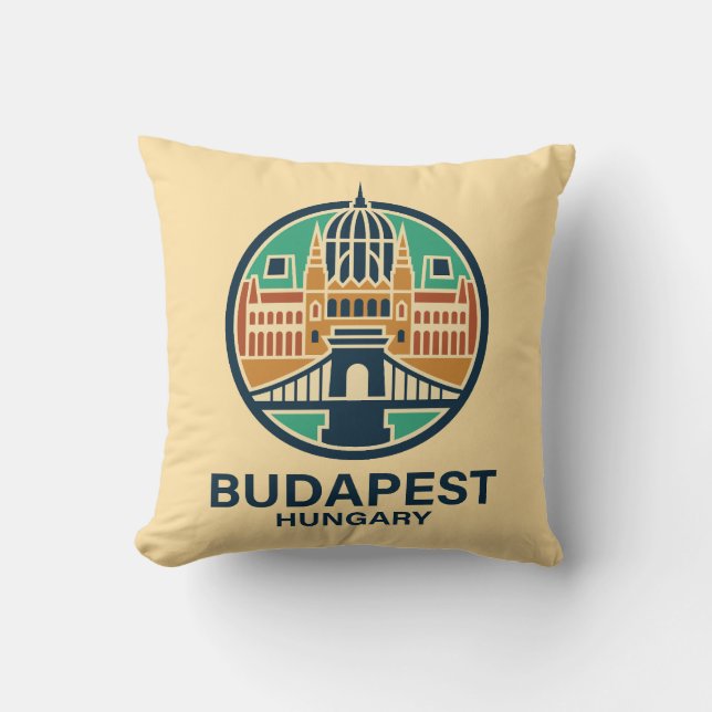 Almofada Budapest Hungary Europe (Frente)