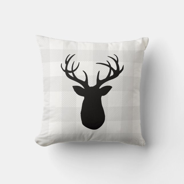 Almofada Buffalo Check Deer Wilderness Travesseiro decorati (Frente)