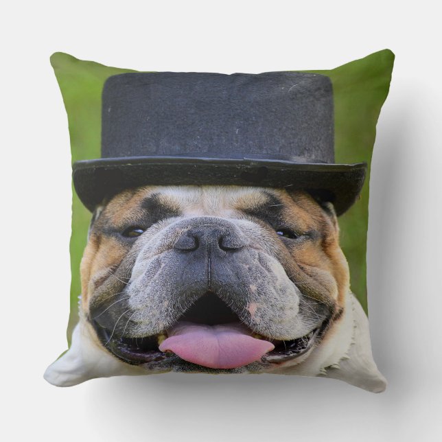 Almofada Buldogue No Top Hat (Frente)