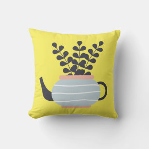 Almofada Bule simples moderno com pastel vegetal