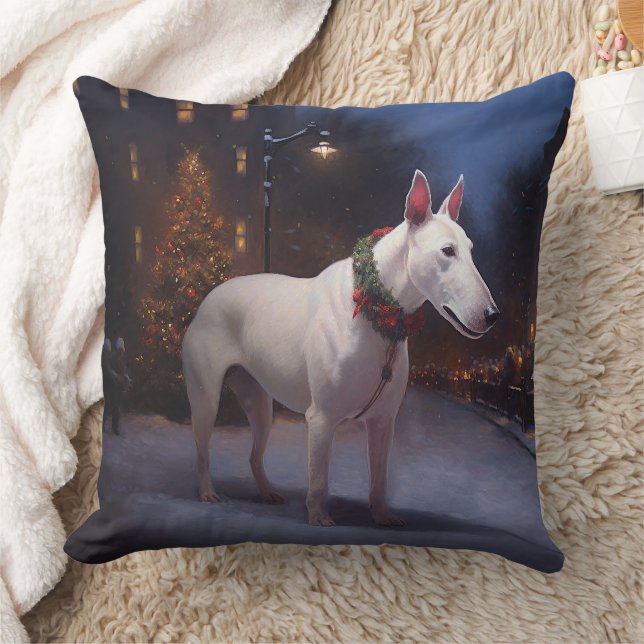 Almofada Bull Terrier Christmas Fesason Season (Cobertor)