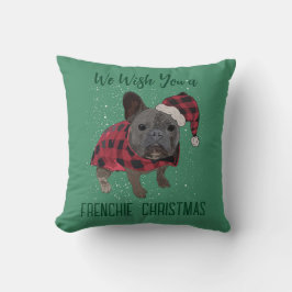 Almofada Bulldog Francês Natal Cachorro Engraçado