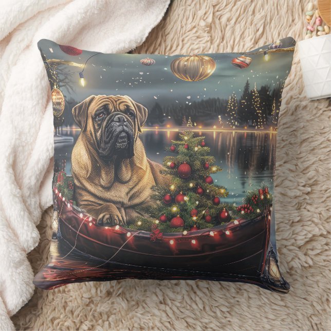 Almofada Bullmastiff Natal Festivo Voyage (Cobertor)