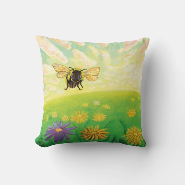 Almofada Bumblebee no Horizonte (Frente)