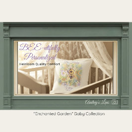 Almofada Bumblebee Nursery Pillow | Whimsical Garden