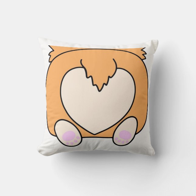 Almofada bumbum corgi (Frente)