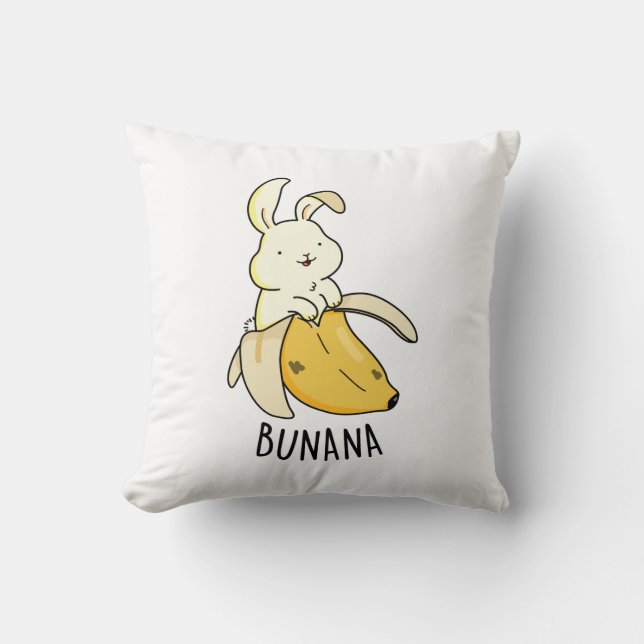 Almofada Bunana Funny Bunny Num Canhão De Banana (Frente)