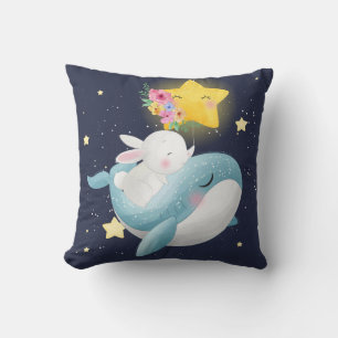 Almofada Bunny Andando Uma Baleia