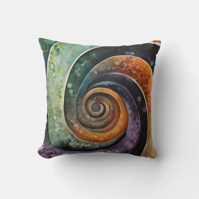 Almofada bunt und modern, design mit Spirale (Frente)