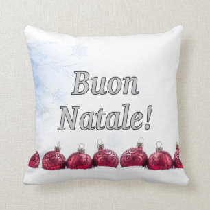Almofada Buon Natale! Feliz Natal no wf italiano