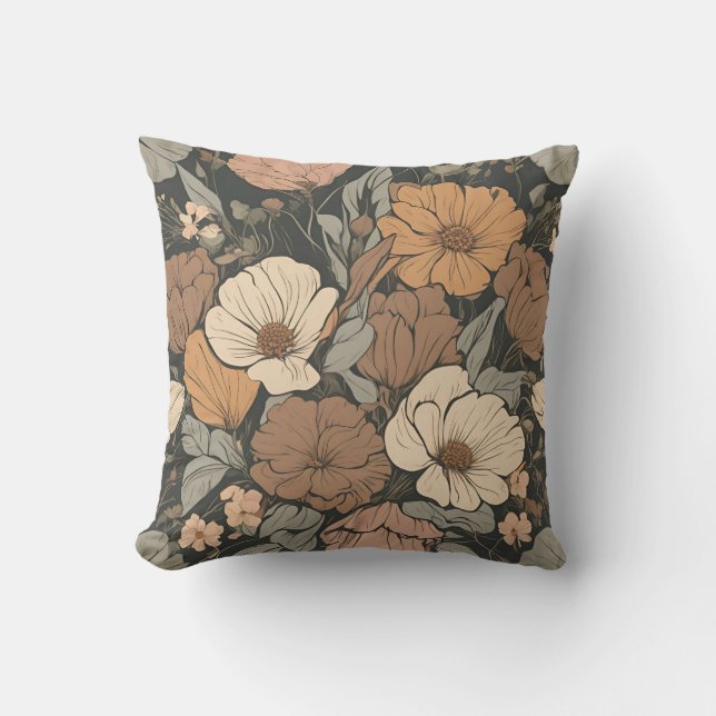 Almofada Buquê de algodão D12 (Frente)