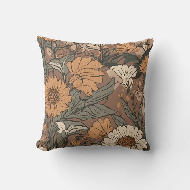 Almofada Buquê de algodão D7 (Frente)