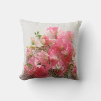 Almofada Buquê de ervilha rosa doce