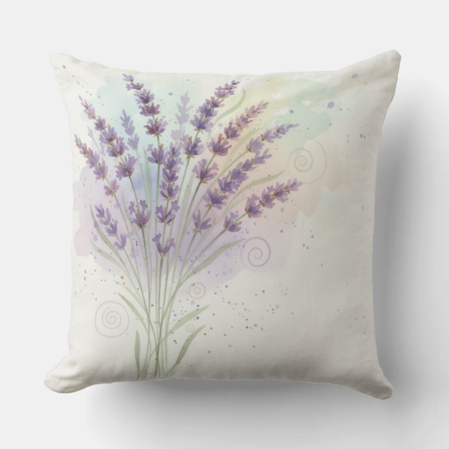 Almofada Buquê de Flores de Lavanda (Frente)