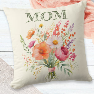 Almofada Buquê Floral do Dia das Mães Decoração de Mãe Boni