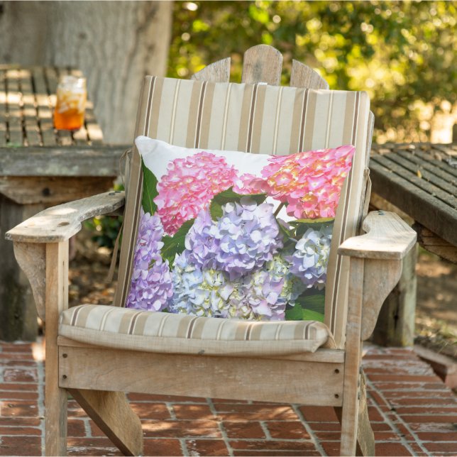 Almofada Buquê Hydrangea (Cadeira)
