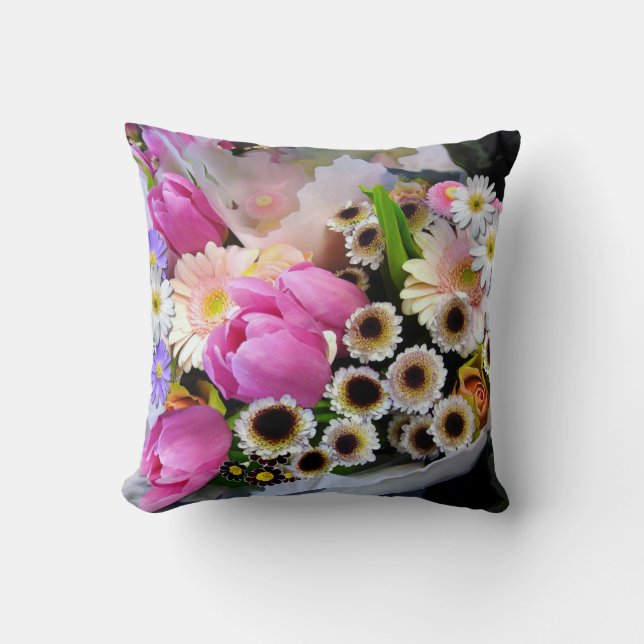 ALMOFADA BUQUÊ ~ TRAVESSEIRO DECORATIVO (Frente)