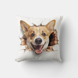 Almofada Buraco rachado Corgi 3D
