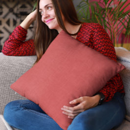 Almofada Burned red linen texture