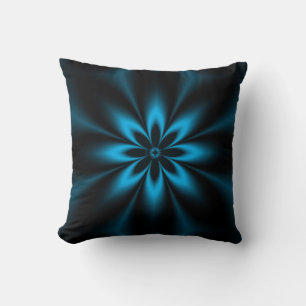 Almofada Burst Fractal Azul