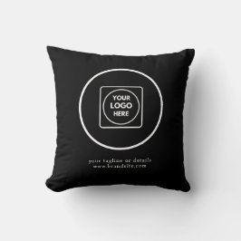 Almofada Business Corporate Minimalist Logo Throw Pillow