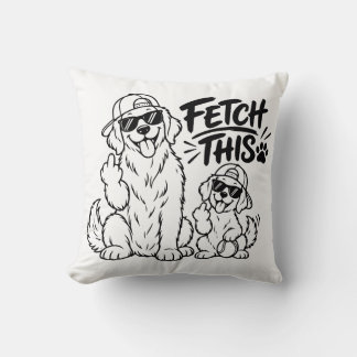Almofada BUSQUE ESTE Presente do Papai Cachorro Engraçado P