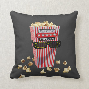Almofada Buttered Popcorn and 3D Movie glasses