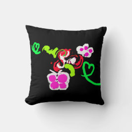 Almofada Butterflies and Roses valentine 