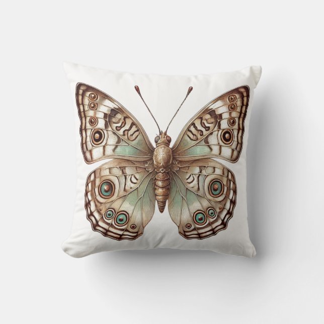 Almofada Butterfly Botanical Nature Inspiron Art (Frente)