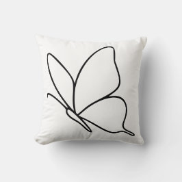 Almofada Butterfly Line Art – Insect Illustration