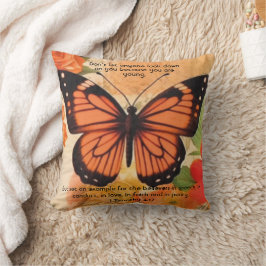 Almofada Butterfly Throw Pillow 1 Timothy 4:12