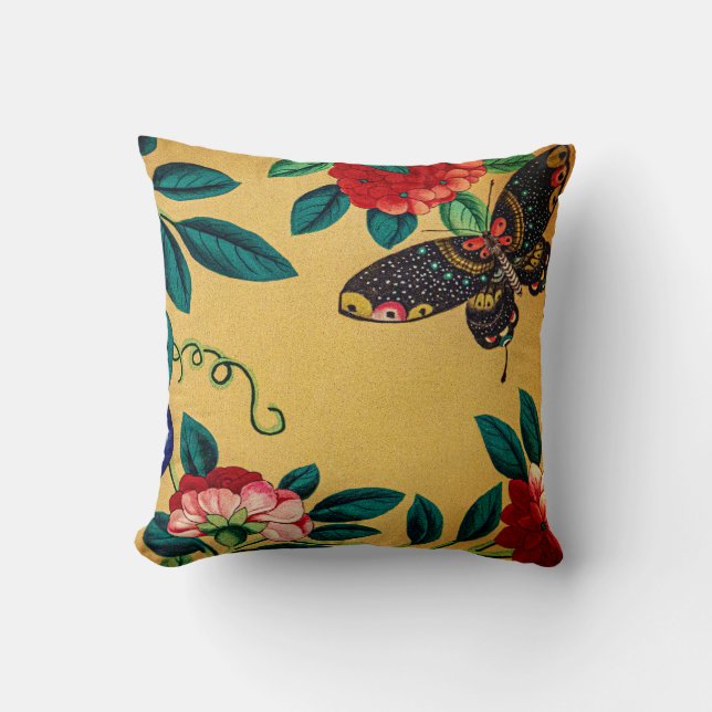 Almofada Butterfly with a bush pillow blanket (Frente)