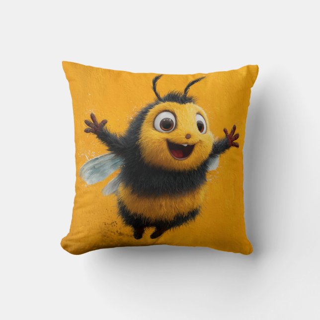 Almofada Buzz da Alegria - Feliz Travesseiro da Abelha (Frente)