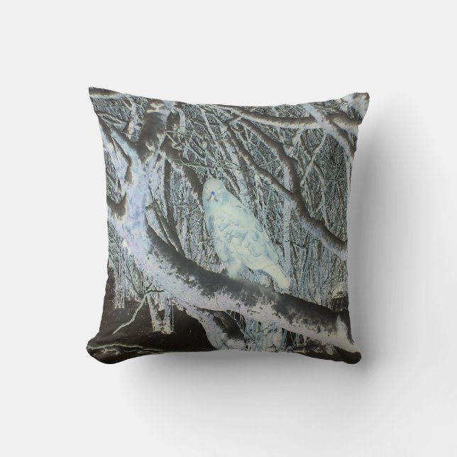 Almofada Buzzard Reversível Spooky na Ramificação (Frente)