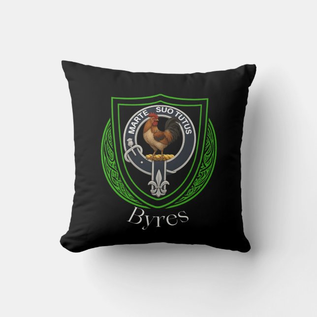 Almofada Byres Scottish Clan Crest (Frente)