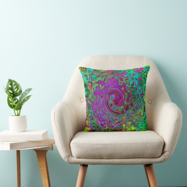 Almofada Cabeça de Abstrato para Retro Líquido Roxo (Cadeira)