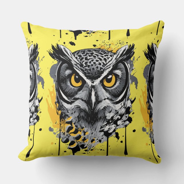 Almofada Cabeça de Coruja - Travesseiro decorativo de Coruj (Frente)