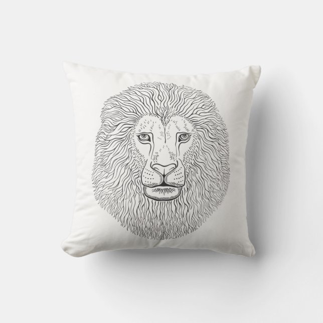 Almofada Cabeça de leão (Frente)