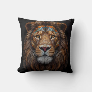 Almofada Cabeça de Leão Mágico Majestoso
